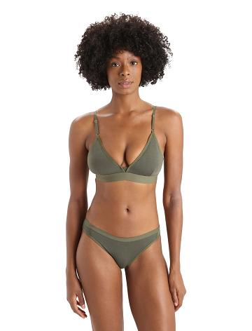 Loden Icebreaker Merino Siren Bra Women's One Piece & Sets | AU 1745DFMN